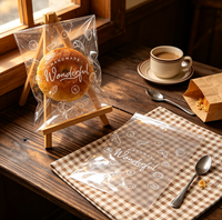 Sacs à pain personnalisés imprimés avec fermeture thermoscellante et cellophane transparent OPP pour l'emballage de biscuits, de gâteaux, de toasts et de snacks de boulangerie pour la vente au détail