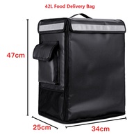 Tas Pengiriman Makanan Kapasitas Besar 42L, Tas Pengiriman Makanan Bolsas De Entega Sac De Livraison