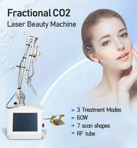 Machine à laser fractionné CO2 10600 nm 60 W de table, tube métallique, laser RF avec bras articulé à 7 articulations pour le rajeunissement de la peau - Product Image 1