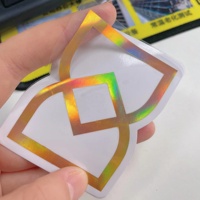 Autocollants personnalisés imperméables avec logo, rouleau d'autocollants transparents à estampage à chaud, étiquettes autocollantes en feuille d'or transparente