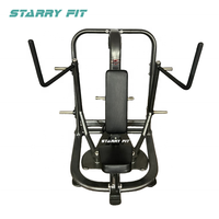 Équipement de fitness commercial Starry Fit Machine à pec fly assis à charge de plaques réglable en acier