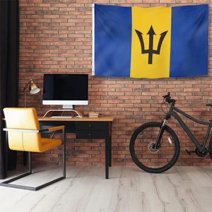 <span class=keywords><strong>Bandera</strong></span> <span class=keywords><strong>de</strong></span> <span class=keywords><strong>Barbados</strong></span> Personalizada <span class=keywords><strong>de</strong></span> Poliéster para Exteriores, <span class=keywords><strong>Bandera</strong></span> Nacional Barbadeña para Colgar en la Pared con Ojales <span class=keywords><strong>de</strong></span> Latón - Product Image 5