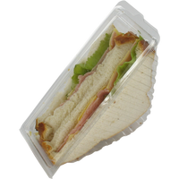 Boîte d'emballage en plastique jetable avec couvercle, récipient, récipient, couvercle, transparent, à sandwich, livraison gratuite