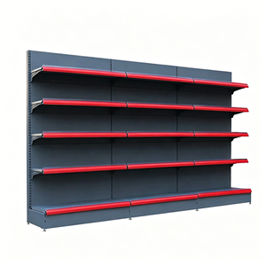 Wall Mounted Metal Gondola Shelving <strong>Unit</strong> for Supermarkets and Grocery Stores Equipment Boltless Light Duty <strong>Shelf</strong> - Product Image 2