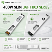 Transformateur d'alimentation à découpage LED 12V 450W haute efficacité avec ventilateur de refroidissement pour éclairage de signalétique et caissons lumineux