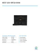 Módulo de E/S Digital Combinado Siemens 6ES7 223-1BF22-0XA8 EM223 Usado, Controlador de Programación PLC Inteligente para Automatización Industrial