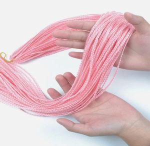 Vente chaude : Tresses Zizi Box Braid synthétiques, petites tresses à trois brins, pré-bouclées 3X, fines, pour crochet - Product Image 4
