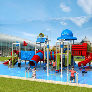 Thiết Kế Phù Hợp Mặt Đất Trẻ Em Công Viên Nước Bể Bơi Trượt Nước Cho Các Trò Chơi Thương Mại - Product Image 1