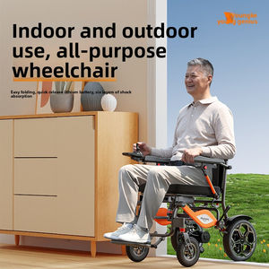 Kursi Roda Lipat Elektrik Otomatis Ringan Berbahan Paduan Aluminium-Magnesium Bersertifikasi EU CE, Skuter Portabel Bertenaga Lithium - Product Image 6