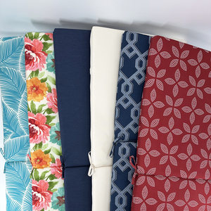 Coussins d'extérieur <span class=keywords><strong>à</strong></span> dossier haut Coussin de chaise berçante de remplacement saisonnier avec <span class=keywords><strong>siège</strong></span> élastique et coussin de chaise arrière - Product Image 2