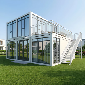 Casa Contenedor Europea de Lujo de 40 pies, Estructura de Acero, Villa Modular Prefabricada Móvil con Ventana Grande para Uso Hotelero - Product Image 1