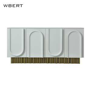 Gabinete de comedor minimalista nórdico WBERT, gabinete de té y vino de arte creativo, moderno para sala de estar, dormitorio, gabinete de vestíbulo - Product Image 2