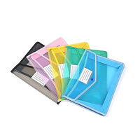 Organisateur de documents de portefeuille de fichiers extensible d'enveloppe A5 étanche avec fermeture à pression et pochette de fichiers de poche d'étiquettes