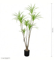 Bonsaï artificiel, faux arbre Dracaena, 1,8 m, matériau PE, respectueux de l'environnement, décoration pour la maison et le bureau