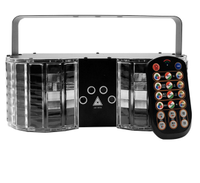 Luz Láser LED Activada por Sonido, Efecto Mariposa de Siete Colores, para KTV, Fiestas, Discotecas, Control DMX512, Regulable