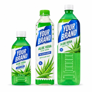 Bebida de <span class=keywords><strong>Aloe</strong></span> <span class=keywords><strong>Vera</strong></span> al por Mayor con Etiqueta Privada, Diseño Personalizado de Etiqueta de Botella, Jugo de <span class=keywords><strong>Aloe</strong></span> <span class=keywords><strong>Vera</strong></span> - Product Image 1