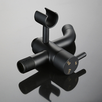 Ensemble de bidet de haute qualité en laiton noir, robinet d'eau, tuyau de salle de bain, pulvérisateur de bidet à main, douche de toilette