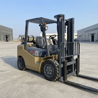 Chariot élévateur à fourche GPL contrepoids de 3, 3,5 et 5 tonnes, chariot élévateur à gaz lourd, hauteur de levage 3000 mm, fourches 1220 mm, certifié CE, directement de l'usine