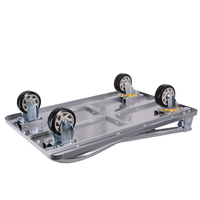 Carro de mano plegable de alta resistencia, carro de mano de acero inoxidable
