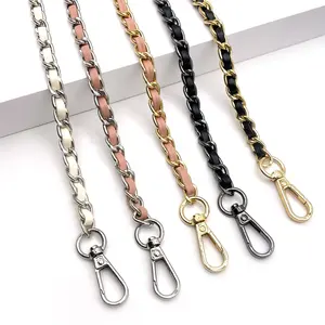 Wholesale Diy Custom Purse Straps Leather Shoulder Bags Accessory Metal Replacement Chain Strap phone chain