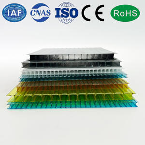 Panneaux en plastique transparent 4x8, plaques en <span class=keywords><strong>polycarbonate</strong></span> compact de 6 mm, protection UV, feuille de <span class=keywords><strong>polycarbonate</strong></span> multicouche creuse pour abri de voiture - Product Image 3