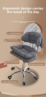 Chaise de bureau pivotante réglable en hauteur, chaise de bar, chaise de caisse, chaise de manucure et de maquillage - Acier inoxydable moderne pour salon et école