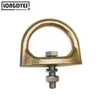 Système d'arrêt de chute horizontal, points d'ancrage en acier inoxydable forgé en forme de D, dispositif d'ancrage fixe pour bâtiment