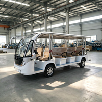 Bus électrique touristique Renqi 14 places pour complexe hôtelier et aéroport, couleur personnalisée, conduite à gauche/droite, 72V 100Ah 4000W, autonomie 80-100km