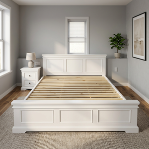 Modern Solid Oak Wood <b>Double</b>/Queen <b>Bed</b> Frame Headboard <b>Bed</b> Legs Extendable <b>Storage</b> Function 250kg-450kg Load Capacity LP Rp - Product Image 2
