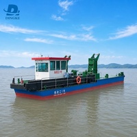 Plateforme flottante amphibie personnalisée pour excavatrice, barge de travail pour le dragage des voies navigables, l'extraction de sable et la protection des côtes