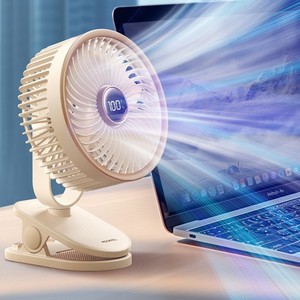 Jiletang <b>Mini</b> Clip Fan 90X90X25MM <b>USB</b> Rechargeable For Office Desk Cooling - Product Image 1