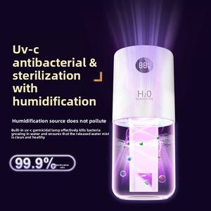 Stérilisateur d'air et humidificateur USB silencieux pour la maison, le <span class=keywords><strong>bureau</strong></span>, le <span class=keywords><strong>bureau</strong></span> à domicile - Atomiseur portable à double pulvérisation avec fonction de minuterie - Product Image 2