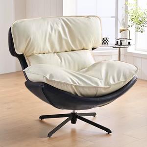 Sofá individual giratorio de lujo moderno, <span class=keywords><strong>silla</strong></span> reclinable perezosa de cuero sintético, sala de estar ecológico para asiento, <span class=keywords><strong>silla</strong></span> de dormitorio - Product Image 6