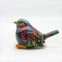 Sculpture d'oiseaux colorés en polyrésine, figurine artistique peinte à la main, objet de collection, modèle d'intérieur pour la décoration de la maison, taille personnalisable
