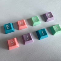 Portachiavi Personalizzato MBTI con Tastiera Antistress, Keycap Macaron, Giocattolo Antistress, Regalo Aziendale all'Ingrosso