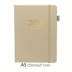 Agenda Semanal 2026, Nuevo Planificador con Correa, Calendario de Cuero Estampado, Tamaño A5, Encuadernación Cosida con Hilo, Diseño Elegante - Product Image 6