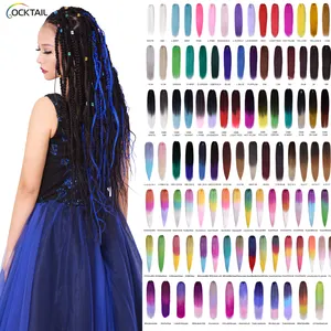32 40 48 50 52 55 58 60 64 80 82 85 86 Inch Synthetic Pre Stretched Braiding Hair Expression Curly Hair Extensions For Braids