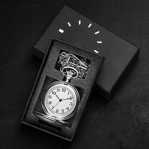 Relógio de bolso personalizado steampunk, relógio de corrente de trem do dragão, numerais romanos, presente, japonês, antigo, relógios de quartzo