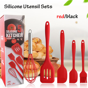 Home and Kitchen Accessories Kitchenware 5 Piece Baking Cooking Tools Silicone Kitchen Utensils Set