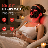 Masque facial LED APTREDLIGHT, fabricant de masques à lumière rouge EMS, masque facial LED OEM ODM, masque de luminothérapie rouge personnalisé