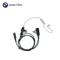 Écouteur filaire enroulé avec tube acoustique et micro PTT pour radios bidirectionnelles - Vente en gros