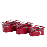 Sac de rangement pour maquillage transparent imperméable personnalisé KONCAI, sac de toilette en PVC et cuir PU pour les voyages