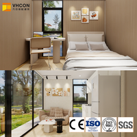 Maison conteneur à assemblage rapide pour famille multi-générationnelle, 3 chambres, 1 salon, pièces privées pour les parents âgés et les enfants