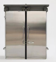 Porte coulissante électrique pour chambre froide en acier inoxydable, sur mesure, installation facile