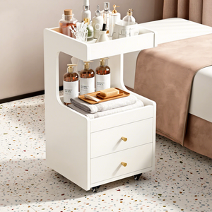 Hot Sale Beauty Salon Special Trolley Skin Management Movable Storage Rack Advanced Instrument Cosmetics Hand Push <b>Tool</b> <b>Cart</b> - Product Image 1