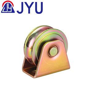 Roues de porte à rainure <span class=keywords><strong>en</strong></span> V robustes pour un roulement fluide, poulie <span class=keywords><strong>en</strong></span> acier durable avec installation à vis pour portes - Product Image 2