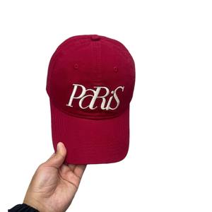 Casquette de baseball brodée Paris unisexe en toile de coton, protection solaire, bleu marine, noir, gris, bordeaux, nouveau style - Product Image 2