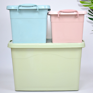 Hot selling multifunction big size plastic storage box plastic big box clothing organizer plastic case for toys box with wheels