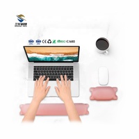 Tapis de bureau personnalisé souple, repose-poignets en gel de silicone, tapis de souris de jeu ergonomique, ensemble de tapis de souris de bureau