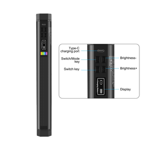 ไฟเติม PULUZ 30 ซม. รุ่น PU4139 แบบพกพา แม่เหล็กติดตั้งได้ ไฟ LED เติมแสง RGB สีสันครบถ้วน สำหรับถ่ายวิดีโอ วีล็อก ถ่ายภาพ ถ่ายวิดีโอลง TikTok กำลังไฟ 10 วัตต์ - Product Image 1